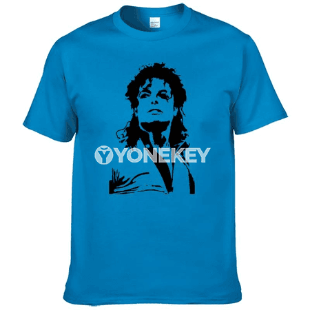 Tomus Michael Jackson erkek futbolkasy, çaply, gysga ýeň