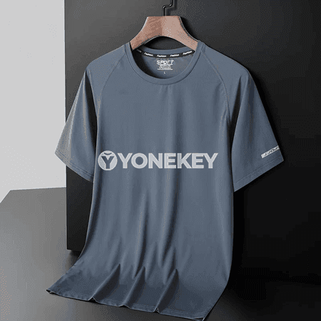 Erkekler üçin ýeňil, dem alýan gündelik futbolka, 6XL çenli
