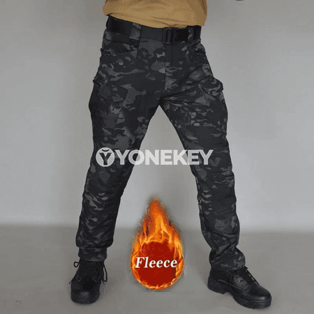 Erkekler üçin ýyly fleece sport jalbarlary, suw geçirmeýän rahat model