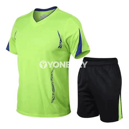 Erkekler üçin tomus sport toplumy: futbolka we şortik, M-5XL