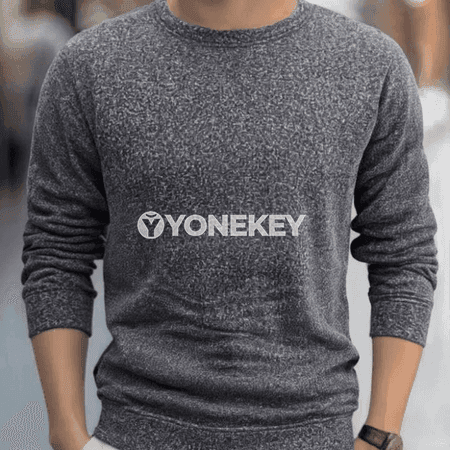 Erkekler üçin rahat giň kesimli ýyly pullover switer