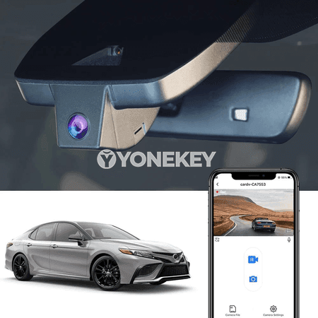 Toyota Camry üçin Fitcamx 4K gizlin awto registrator, Wi-Fi, gijeki rejes