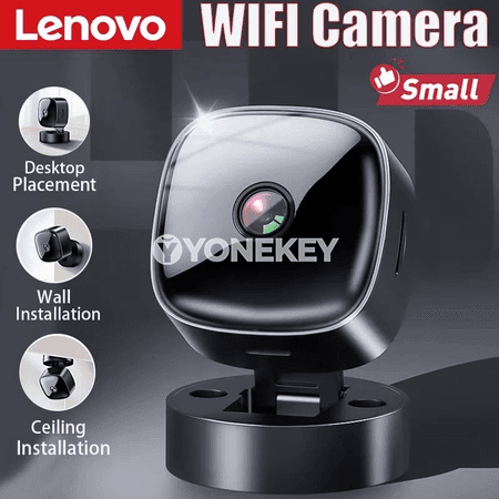 Lenovo 1080P HD simsiz gözegçilik kamerasy, 2.4G Wi‑Fi, akylly monitor