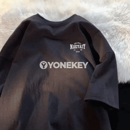 Erkekler üçin giň kesimli NAET ýazgyly futbolka, 8XL çenli