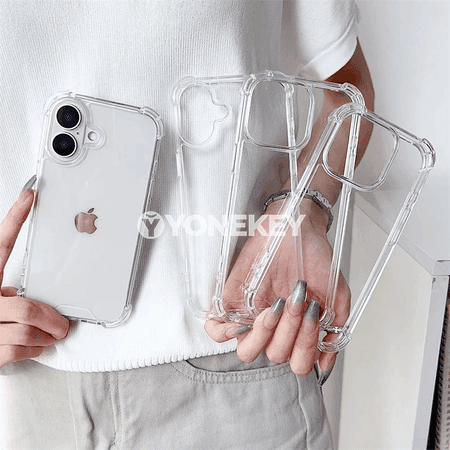 iPhone üçin açyk, ýeňil we şokdan goraýan berk gorag örtük