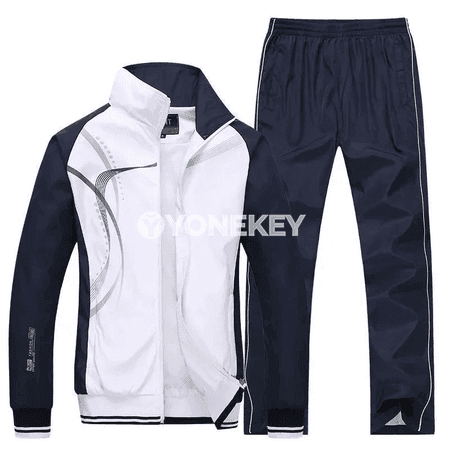 Erkekleriň sport kostýumy — ýaz güýz üçin 2 bölekli sport eşik