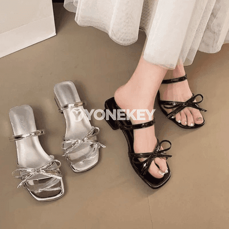 Zenanlar üçin ýazlyk ýokary ökjeli açyk barmakly sandal