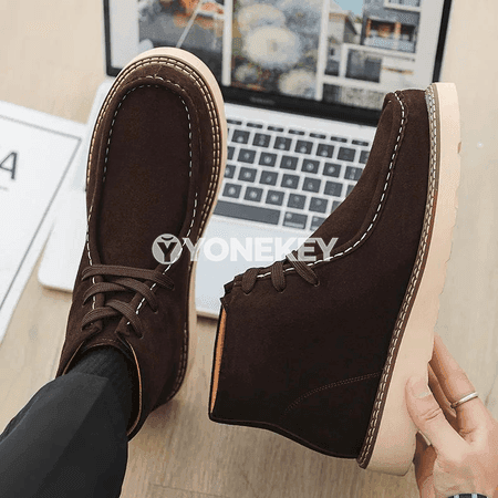 Erkekler üçin zamşa görnüşli klassik ýaşyk boýunly ýüplü ädikler