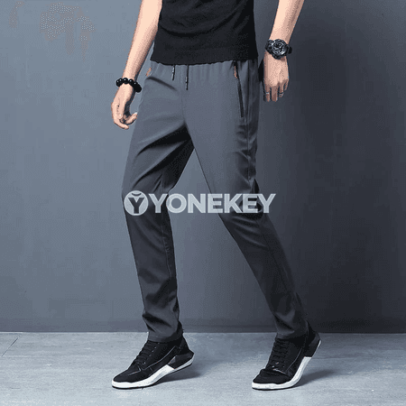 Erkekler üçin gündelik klassik balaklar — elastik boýun, slim fit