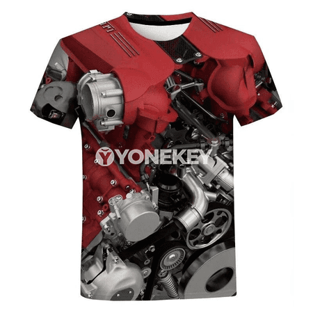Erkekler üçin 3D çaply sport awtoulag hereketli futbolka