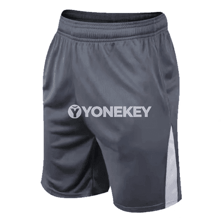 Erkekler üçin ýeňil sport şortikler, çalt guruyjy, dem alýan mesh