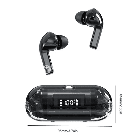 TM20 simsiz TWS Bluetooth 5.3 nauşnik, LED displeýli
