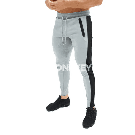 Erkekler üçin sport balaklar, ýeňil, giň biçimli, jübili