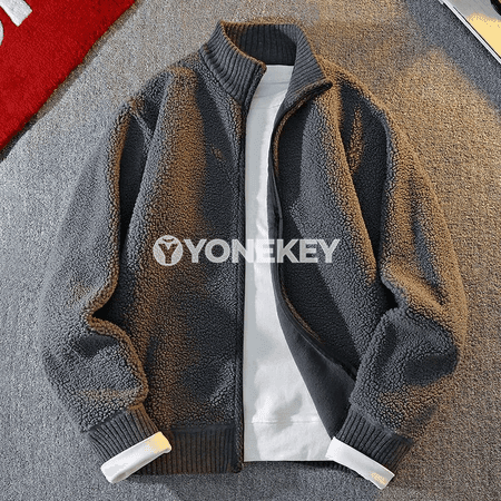 Erkekler üçin ýyly bomber penjek, zipli gyş sport stili
