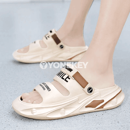 Erkekler üçin EVA bag şypbyklary we amatly giňkölipli sandal
