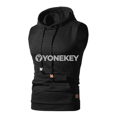 Erkekler üçin ýeňsiz sport futbolkasy, dem alýan hudi görnüşli vest