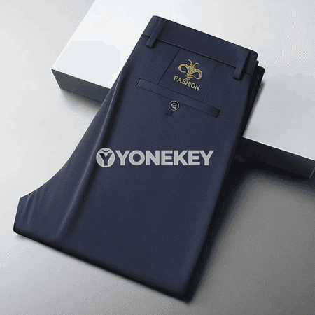 Erkekler üçin inçe laýyklykly düzüw jalbarlar, resmi we ýeňil