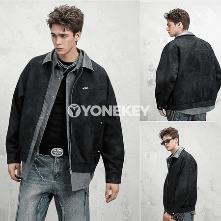 Erkekler üçin güýzki zamş bomber kurtka, windproof