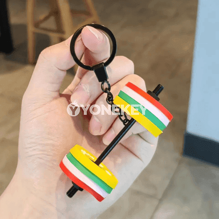 Aýrylýan mini gantel açar halkajyk — fitnes söýüjiler üçin