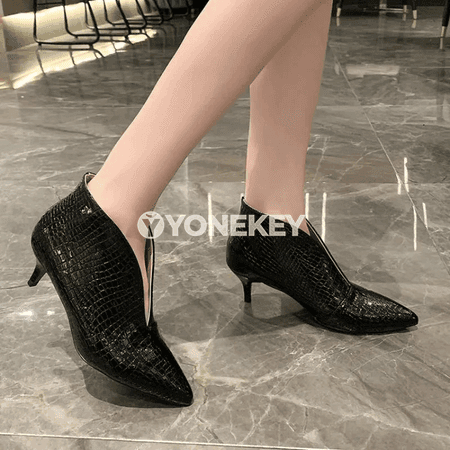 Zenanlar üçin güýzki posaslar, uçly burunly, slip-on, arassa we durnukly öküzçe