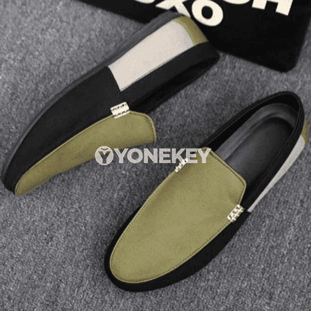 Erkekler üçin ýeňil slip-on gündelik köwüşler, giň ölçegli
