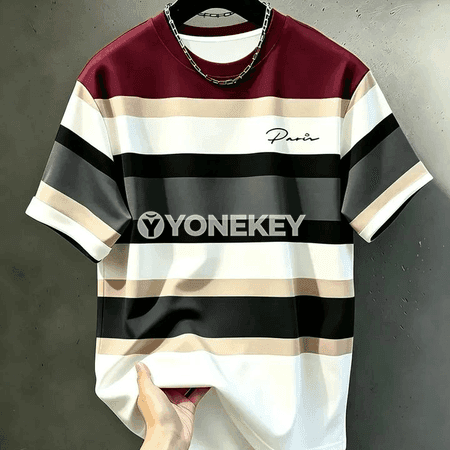Çyzgyly 3D çaply erkek ýeňil sport futbolka