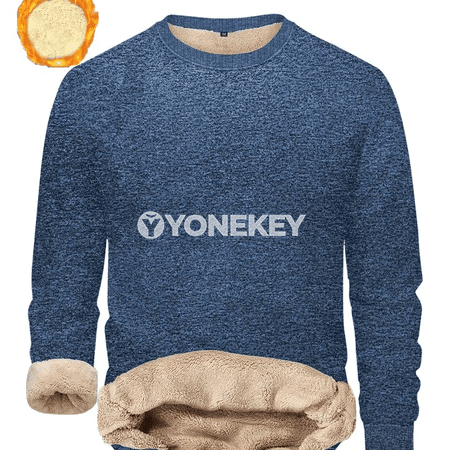 Erkekler üçin ýyly lamb fleece beýik boýunly gyş puloweri