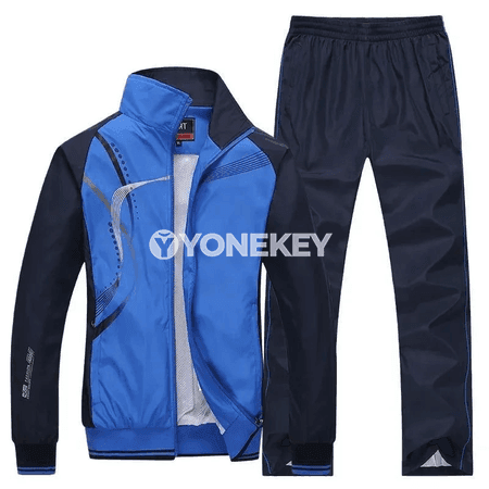Erkekleriň sport kostýumy — ýaz güýz üçin 2 bölekli sport eşik