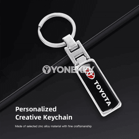 Toyota üçin premium stil dolandyryş açar brelki, rezin-zink aksessuar