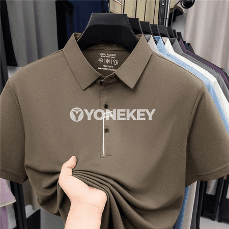 Erkekler üçin ýaz polo köýnek, çalt guradyjy, gyrasy az