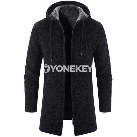 Erkekler üçin ýyly zipli kapşonly oversize sweatshirt-kurtka
