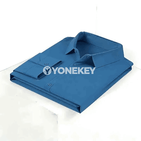 Erkekler üçin sypaýy uzyn ýeňli formal köýnek, ofis üçin amatly model