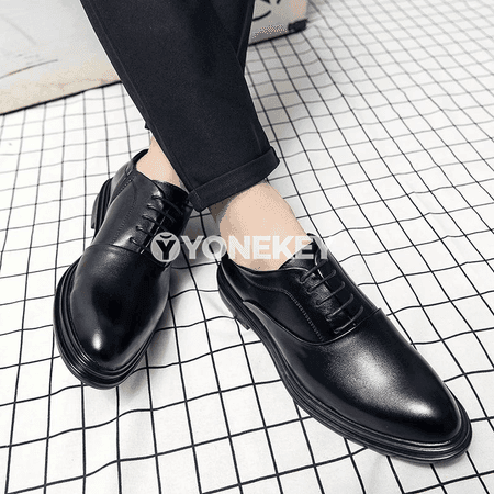 Erkekler üçin klassik oxfords deri köwüşler, ofis we toý üçin