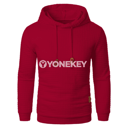 Erkekler üçin gyş- güýz jacquard ýazgılı kapýuşonly ýyly hoodie