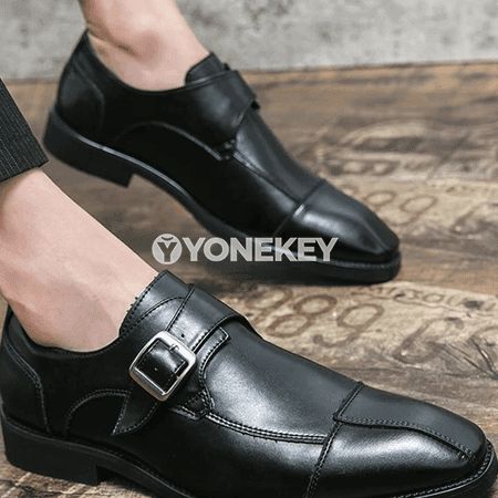 Erkekler üçin klassik ofis köwüşleri, PU deri, loafers