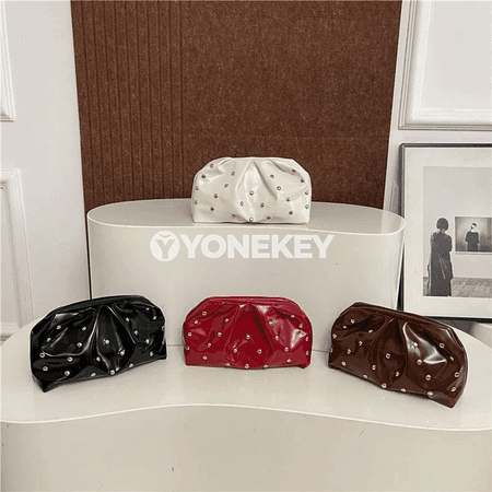 Zenanlar üçin ýönekeý döwrebap clutch sumka, PU deri