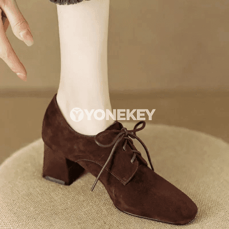 Aýal-gyzlar üçin ýazky kvadrat burunly, açyk topukly topukly köwüşler