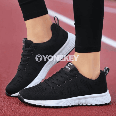 Zenanlar üçin dem alýan mesh sport aýakgaplar, ýeňil platforma