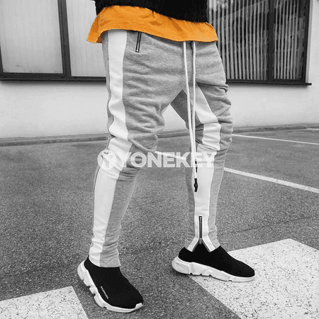 Erkekler üçin ýeňil sport jogger balaklary, ýokary laýyklyk