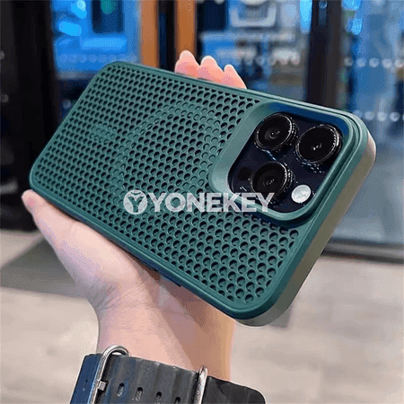 iPhone 11–16 üçin MagSafe magnitli dem alyşly gorag halta