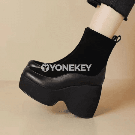 Aýal-gyzlar üçin gyşlaýyn ýyly topuk ädikler, zipli, antislip