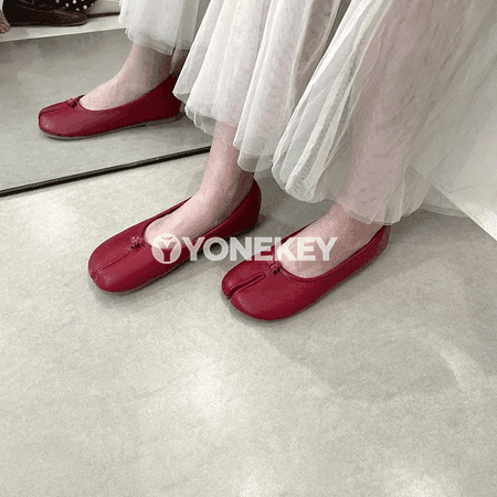Aýal-gyzlar üçin tabi stilindäki ýumşak flats köwüşler, rahat, täze moda