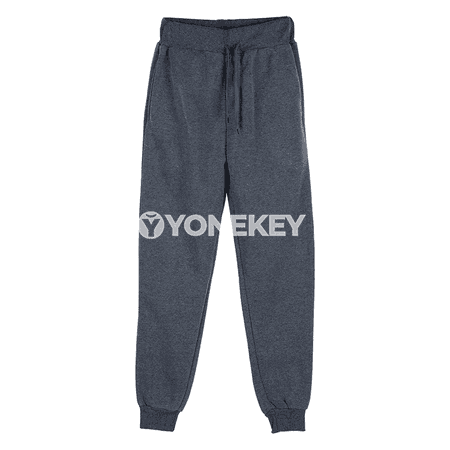 Erkekler üçin giň kesimli poliester sport jalbary, gündelik rahat