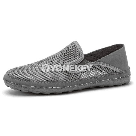 Erkekler üçin dem alýan mesh loferler, ýeňil gündelik köwüşler