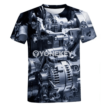 Erkekler üçin 3D çaply sport awtoulag hereketli futbolka