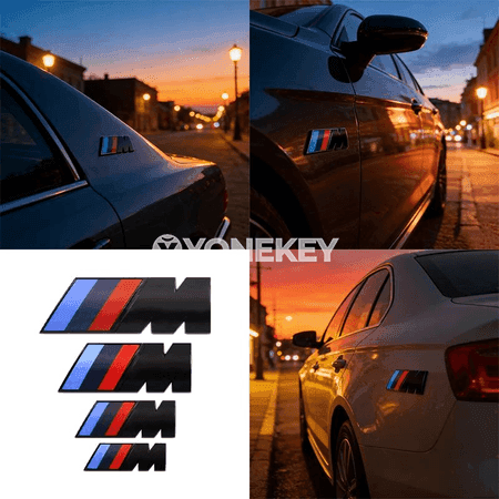 BMW M seriýasy üçin ABS embl ema Sticker, arkadaky bagaj nyşany