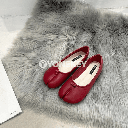 Aýal-gyzlar üçin tabi stilindäki ýumşak flats köwüşler, rahat, täze moda