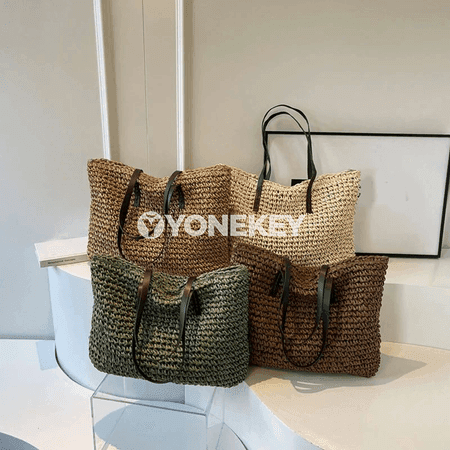 Zenanlar üçin örülen sypal uly tote sumka — tomusluk egin sumkasy