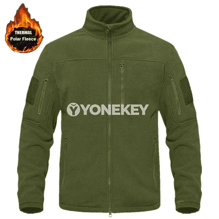 Erkekler üçin ýyly fleýz jaket, fermuarly, gyş üçin windproof model