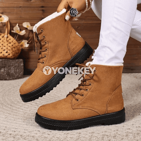 Zenanlar üçin gyş boots, ýyly, ýokary boýunly, süýşmeýän